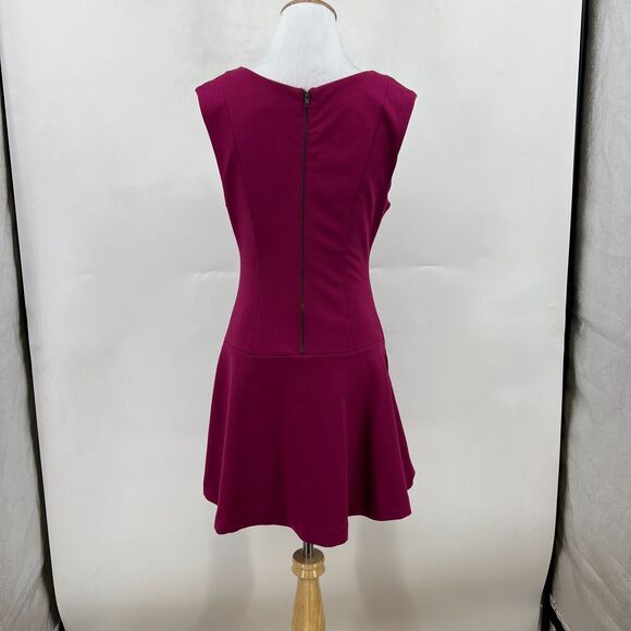 Free People Cha Cha Mini Skater Dress Womens S Small Bordeaux - Picture 5 of 13